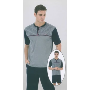 Pierre Cardin 5288 Kısa Kollu Şort İlaveli Üçlü Erkek Pijama Takımı
