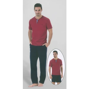 Pierre Cardin 5326 Kısa Kollu Şort İlaveli Üçlü Penye Erkek Pijama Takımı
