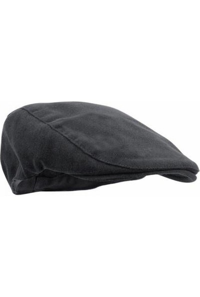 Modamarka Shop Erkek Şapka Kışlık Flat Cap Yün Kasket Siyah