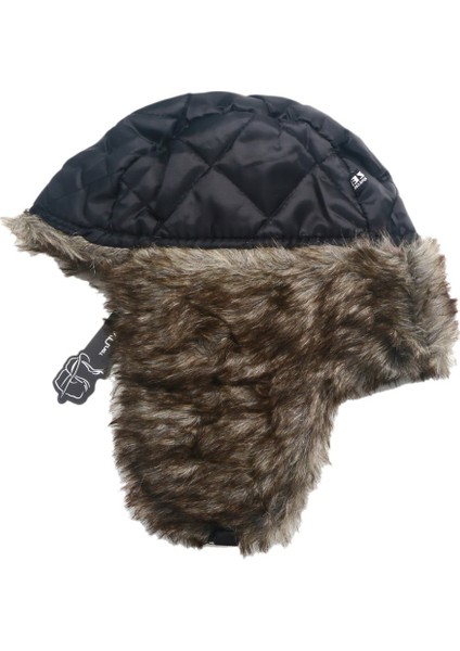 Modamarka Shop Unisex Kürklü Siyah Kışlık 10C Şapka modelleri