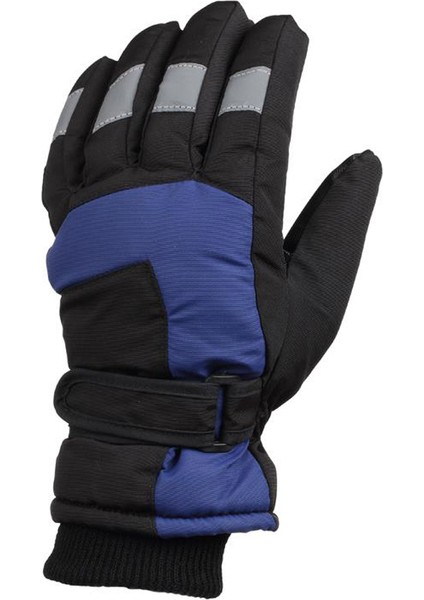 Erkek Kar Eldiveni Kayak İçi Polarlı Lacivert K424-8