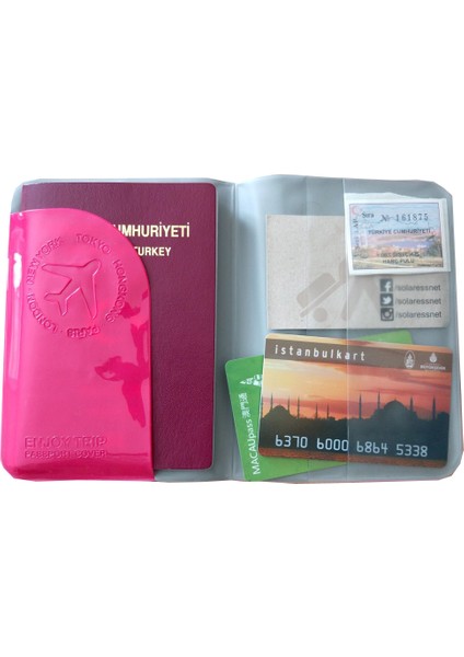 M-Square Pvc Deri Pasaport Kılıfı Seyahat Cüzdanı modelleri