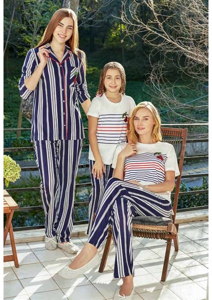 Esk21520 Modal Gömlek Uzun Kollu Pijama Takımı