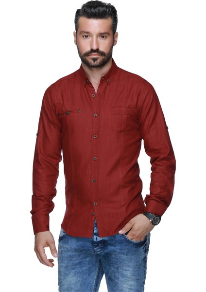 Jlt Spor Gömlek - Bordo