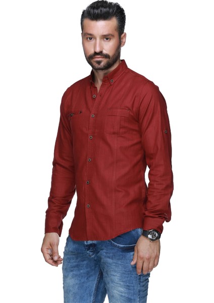 Jlt Spor Gömlek - Bordo