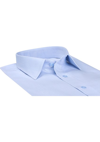 Sry Denim Slim Fit Uzun Kol Gömlek - Açık Mavi