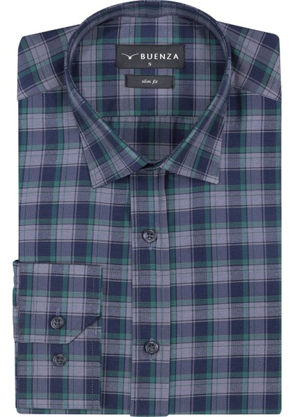 Sry 3180 Slim Fit Uzun Kol Gömlek - Yeşil