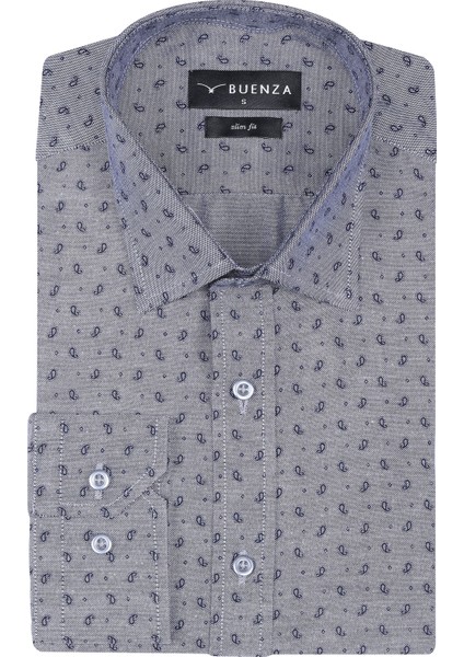Sry Empirme Samre 01 Slim Fit Uzun Kol Gömlek - Gri