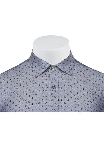 Sry Empirme Samre 01 Slim Fit Uzun Kol Gömlek - Gri modelleri