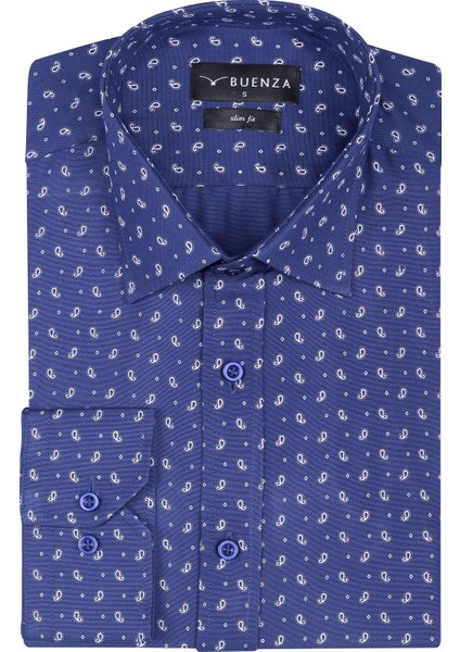 Sry Empirme Samre 01 Slim Fit Uzun Kol Gömlek - Lacivert