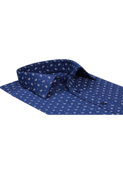 Sry Empirme Samre 01 Slim Fit Uzun Kol Gömlek - Lacivert fiyatları