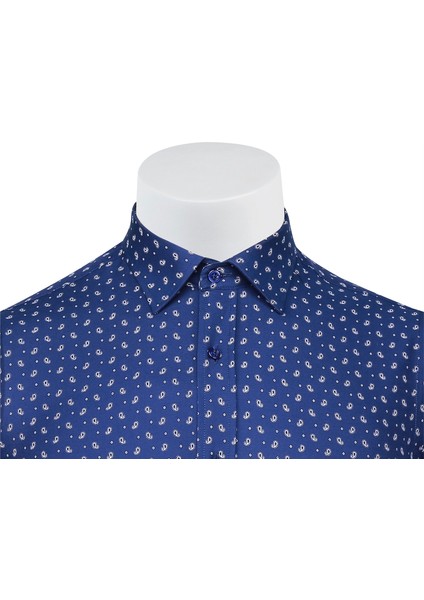 Sry Empirme Samre 01 Slim Fit Uzun Kol Gömlek - Lacivert modelleri