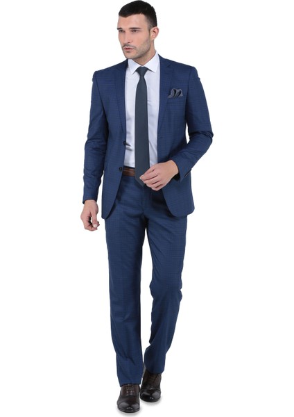 Santorini Mono Tk Yrt 8 Drop Slim Fit Takım Elbise-Parlament