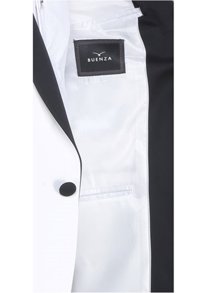 Kevın Ceremony Mono Kruvaze Slim Fit Smokin Takım - Krem