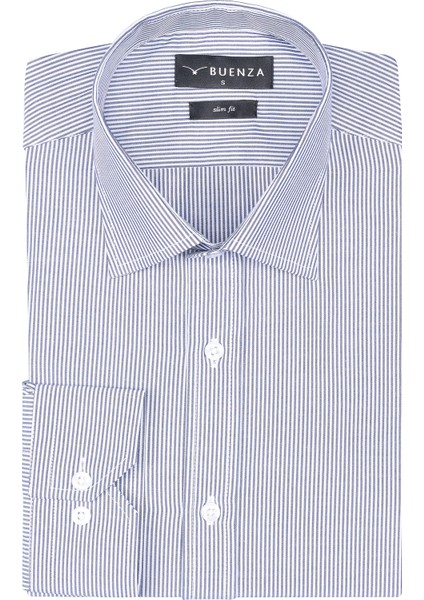 Sry 1029 Uzun Kol Slim Fit Gömlek-Lacivert