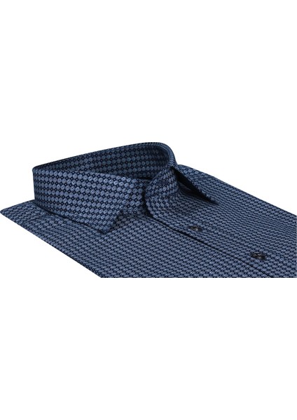 Sry Empirme Licra 408 Uzunkol Slim Fit Gömlek-Lacivert fiyatları