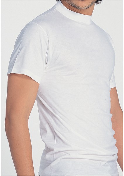 0302 Erkek Kısa Kollu Pamuklu Basic Fanila T-shirt