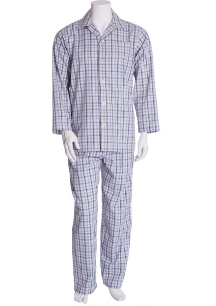 Erkek Ekose Poplin Pijama Takımı