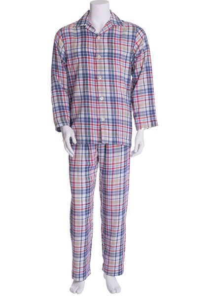 Erkek Ekose Poplin Pijama Takımı