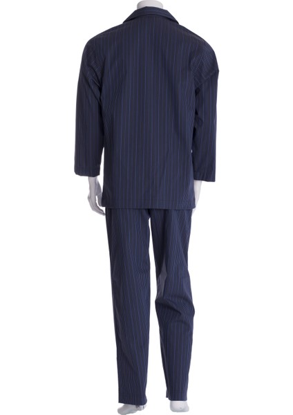 Erkek Çizgili Poplin Pijama Takımı