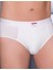 Erkek Likralı Süprem Külot Slip Beyaz Me063 1