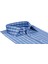 Sry Soft Ekose 047 Slim Fit Uzun Kol Gömlek - Mavi 2