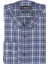 Sry Soft Ekose 058 Slim Fit Uzun Kol Gömlek - Lacivert 1