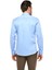 Erkek Mavi Slim Fit Uzun Kol Gömlek 3