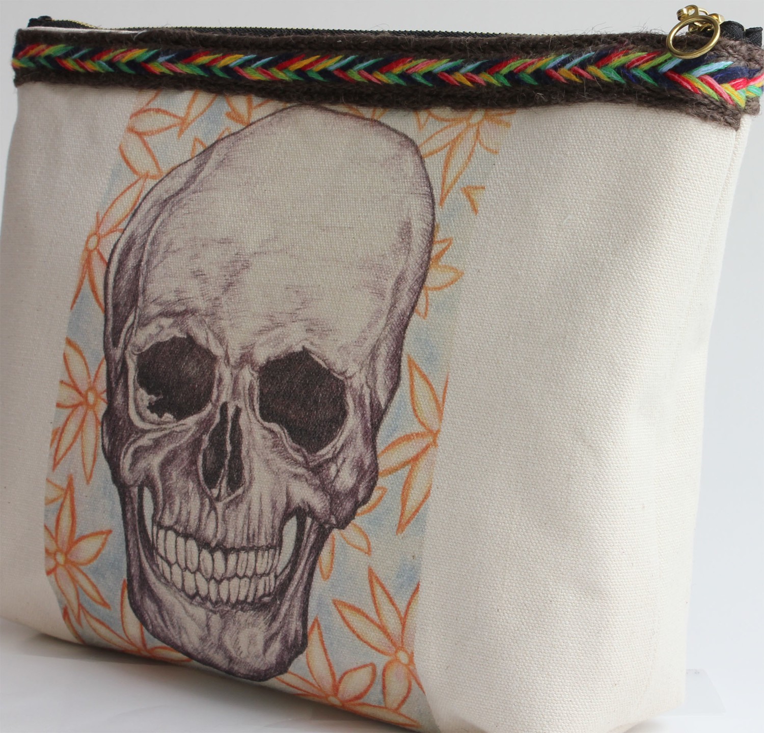Mumu Kadın Sanatçı Eseri Baskılı Clutch Çanta görsel 2