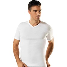 Tutku 6'lı Paket 0107 Ribana V Yaka Erkek Fanila