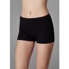 Siyah Penye Kadın Boxer