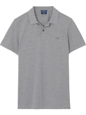 Gant Erkek Gri Regular Polo 2201.93