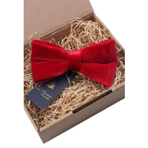 La Pescara Kırmızı Kadife Papyon P495