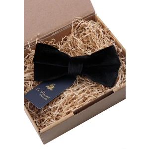 La Pescara Siyah Kadife Papyon P498