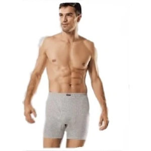 6'lı Paket 0111 Ribana Erkek Boxer Paçalı Arjantin Gri