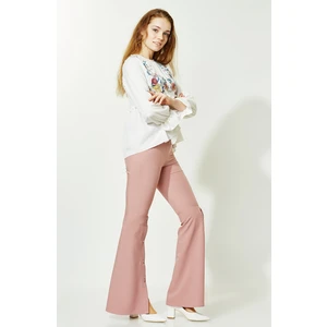 Bayan İspanyol Paça Pantalon