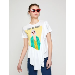 Kadın Yazılı Baskılı T-Shirt