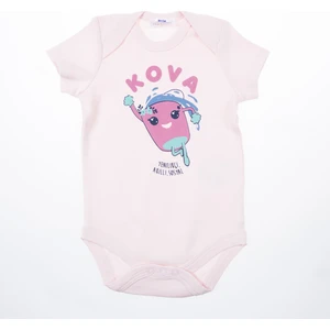 Kız Bebek Kısa Kol Badi Pembe
