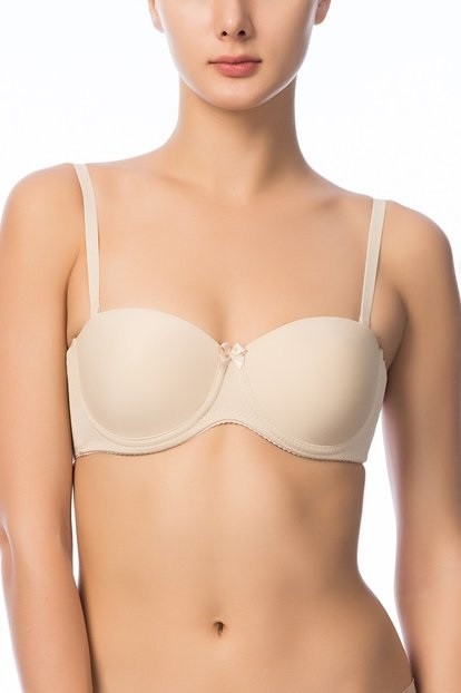 NBB 3510 Mikrofiber Desteksiz Straplez Sütyen
