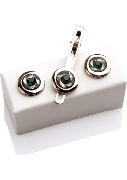 Kol Düğmesi Ve Kravat İğnesi Set Kd318