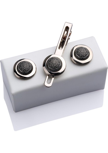 Kol Düğmesi Ve Kravat İğnesi Set Kd339