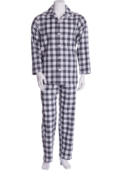 Erkek Ekose Poplin Pijama Takımı