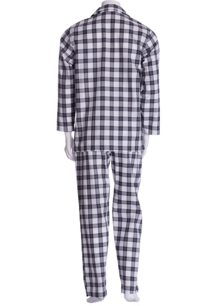 Erkek Ekose Poplin Pijama Takımı