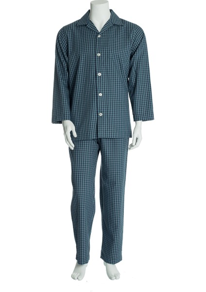 Erkek Ekose Poplin Pijama Takımı