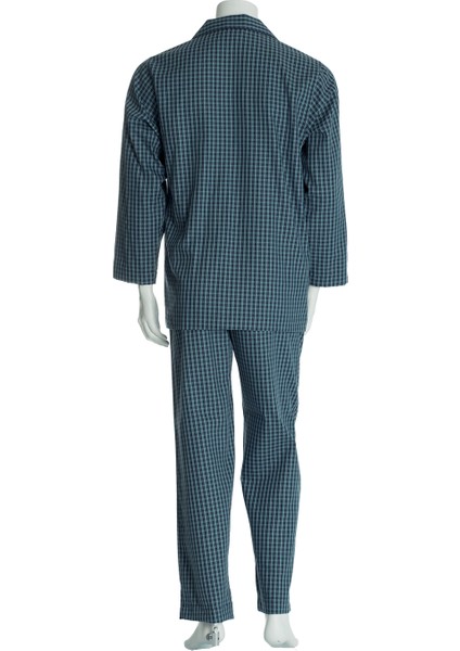 Erkek Ekose Poplin Pijama Takımı