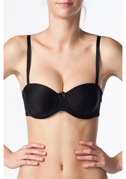 3510 Mikrofiber Desteksiz Straplez Sütyen