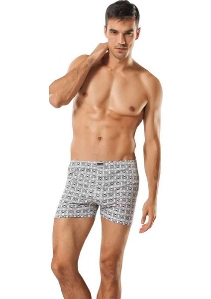 Paket 6'lı 0116 Desenli Penye Erkek Boxer