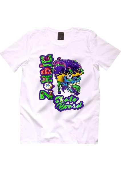 Zombie Skate Board Erkek Tshirt