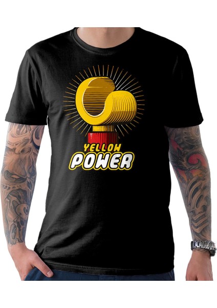 Yellow Power Erkek Tshirt