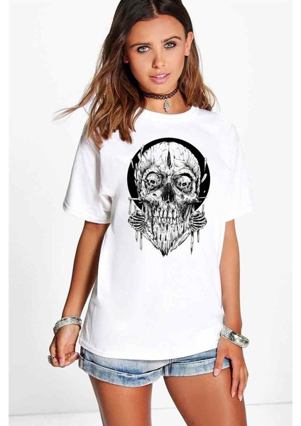 Woodo Skull Kadın Tshirt